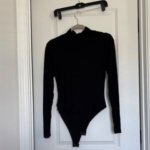 Fashion Nova Black Long Sleeve Bodysuit